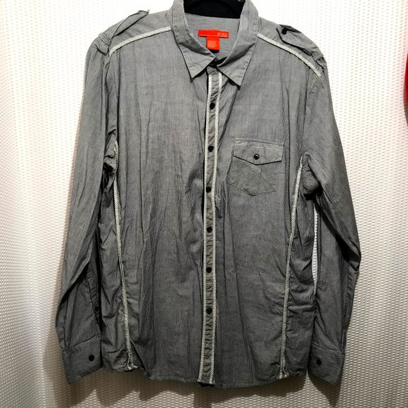 B'52 Men's Button Down Shirt blue Pin Stripe Size XL - Picture 1 of 9